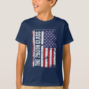 T-shirt Diplômé de la promotion 2026 250e anniversaire Vin
