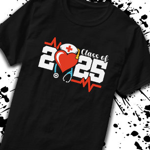 T-shirt Diplômé de l'école de soins infirmiers - Diplôme e
