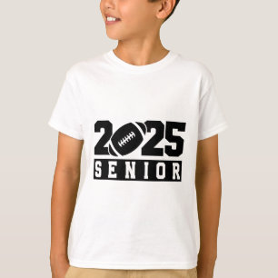 T-shirt Diplômé de l'école secondaire Footll 2025 Promotio