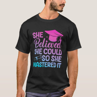 T-shirt Diplôme de Master Art de fin d'études pour femmes