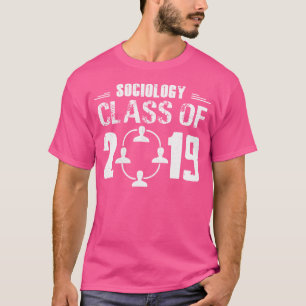 T-shirt Diplômé de sociologie 2019 majeure en sociologie