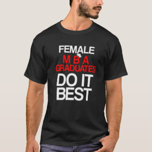 T-shirt Diplôme d'études Mba étudiant en affaires