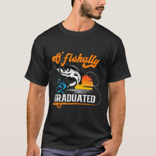 T-shirt Diplômé d'O'fishally Amoureux de la Pêche Partie d