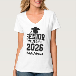 T-shirt Diplômé(e) de la Promotion 2026 avec Nom Personnal