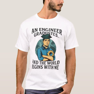 T-shirt Diplômé en ingénierie fière - Future Builder