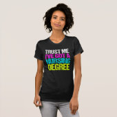 T-shirt Diplôme Funny Nurse (Devant entier)