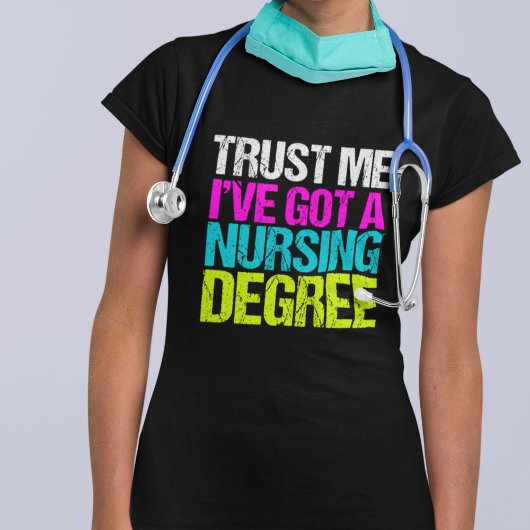 T-shirt Diplôme Funny Nurse