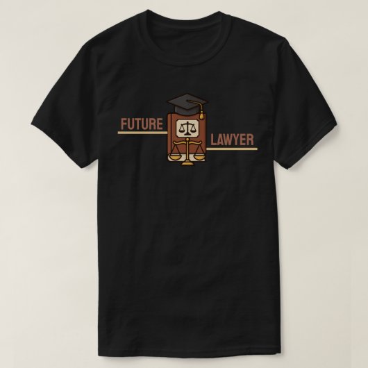 T-shirt Diplômé futur avocat  (Design devant)
