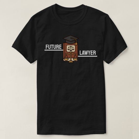 T-shirt Diplômé futur avocat (Design devant)