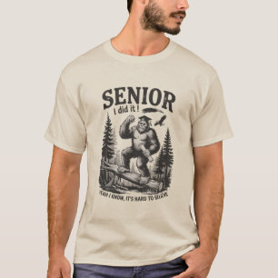 T-shirt Diplômé Masculin 2026 Diplômé Sénior École Bigfoot