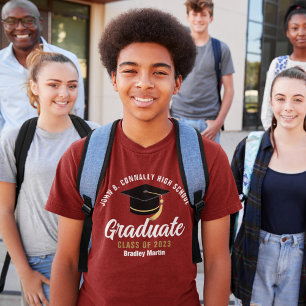 T-shirt Diplômé Or Bourgeoir Diplômé Personnalisé 2023 Dip