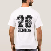 T-shirt Diplômé senior 2026 (Dos)