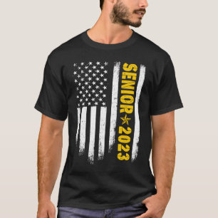 T-shirt Diplôme senior américain 2023 Patriotique USA