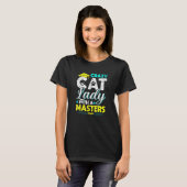 T-shirt Diplômée de Master Dame Chat Fou (Devant entier)