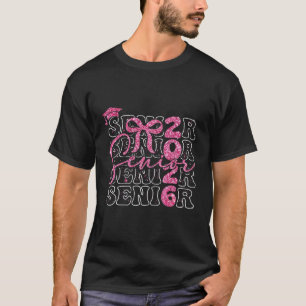 T-shirt Diplômée Senior 2026 Étudiante Pour Femmes 