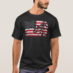 T-shirt DirBike American Flag 4 juillet