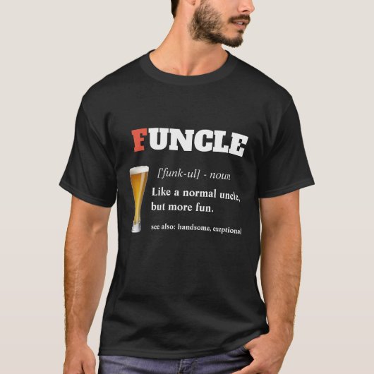 T-shirt Dire amusant - L'oncle Funny (Devant)