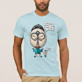 T-shirt Dire confuse... À propos des moustaches (Devant)