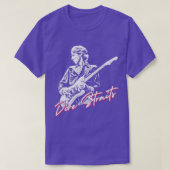T-shirt Dire Détroits Retro Style Faded Design (Design devant)