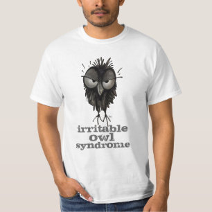 T-shirt Dire drôle de hibou de syndrome irritable de hibo