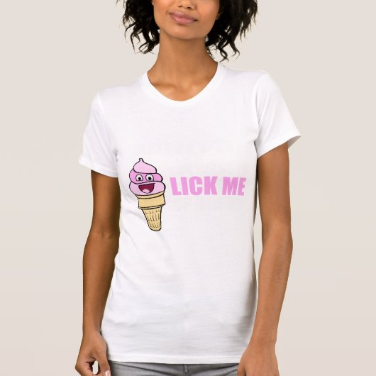 T-shirt Dire hilare de crème glacée (Devant)
