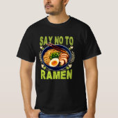 T-shirt dire non à ramen (Devant)