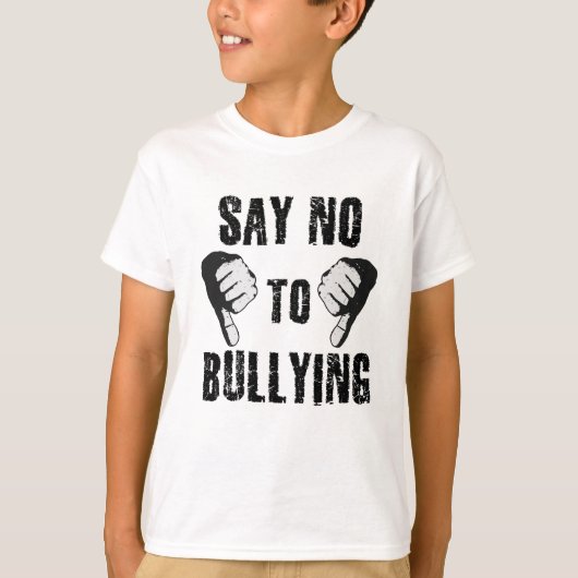 T-shirt Dire non au harcèlement (Devant)