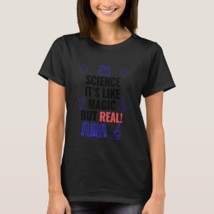 T-shirt Dire scientifique avec motifs la science c'est com
