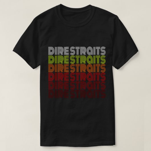T-shirt Dire Straits Millésime classique (Design devant)