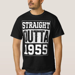 T-shirt Direct Outta 1955 , 1955 Joyeux Cadeau D'Anniversa