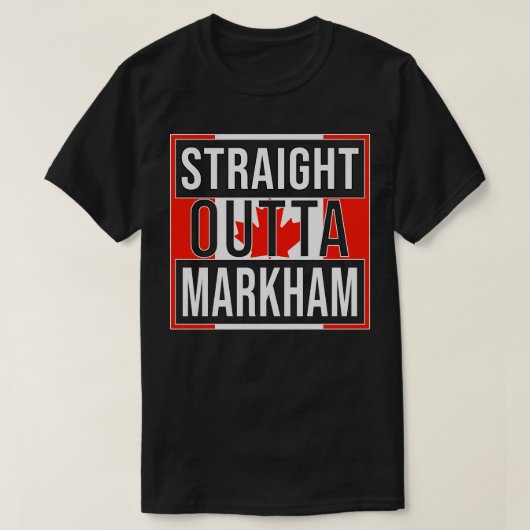 T-shirt Direct Outta Markham Cadeau pour Canadien de Mark (Design devant)