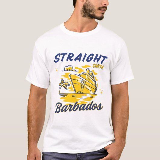 T-shirt Directement de la Barbade (Devant)