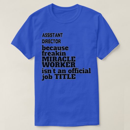 T-shirt Directeur adjoint Cadeau (Design devant)