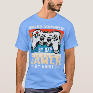 T-shirt Directeur commercial le jour, joueur la nuit, pass