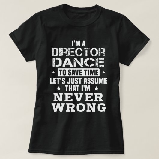 T-shirt Directeur Danse (Design devant)