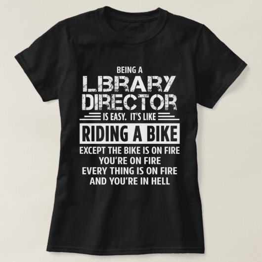 T-shirt Directeur de bibliothèque (Design devant)