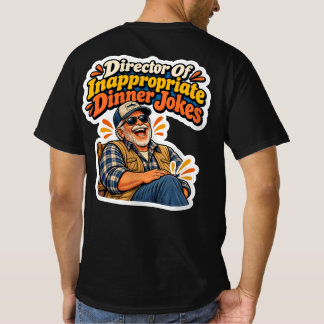 T-shirt Directeur de blagues de dîner inappropriées