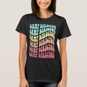 T-shirt Directeur de camp de vacances rétro familial été