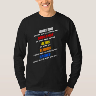 T-shirt Directeur de chœur Sopranos Alto Ténor Basses Chœu