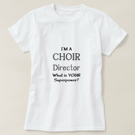 T-shirt Directeur de chorale (Design devant)