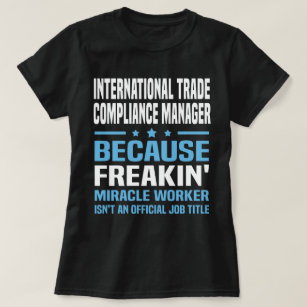 T-shirt Directeur de conformité de commerce international