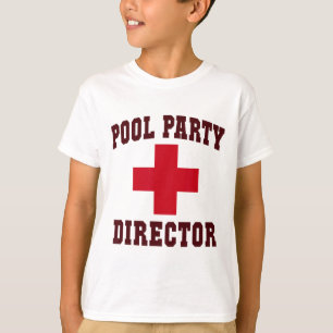 T-shirt Directeur de fête en piscine sarcastique Voyage de