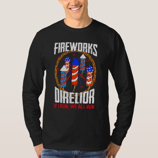 T-shirt Directeur de Firework Technicien Je Vous Exécute 4 (Devant)