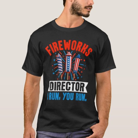 T-shirt Directeur de Firework Technicien Je Vous Exécute 4 (Devant)