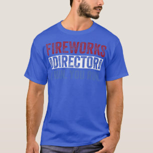 T-shirt Directeur de FireworksFunny 4 juillet Rouge Blanc