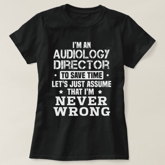 T-shirt Directeur de l'audit (Design devant)