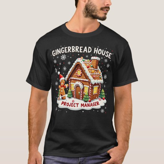 T-shirt Directeur de projet de maison en pain d'épices de (Devant)
