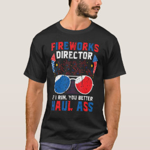 T-shirt Directeur des feux d'artifice 4 juillet Patriotic