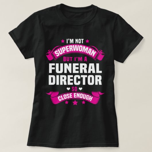 T-shirt Directeur des funérailles (Design devant)