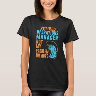 T-shirt Directeur des opérations à la retraite Pêche Retr